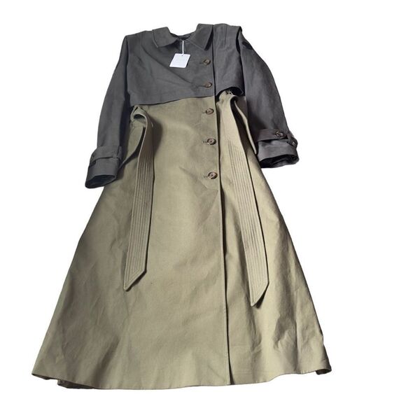 Ted Baker Edennn Colour Blocked Cotton Mac Size 2 NWT - Picture 5 of 16